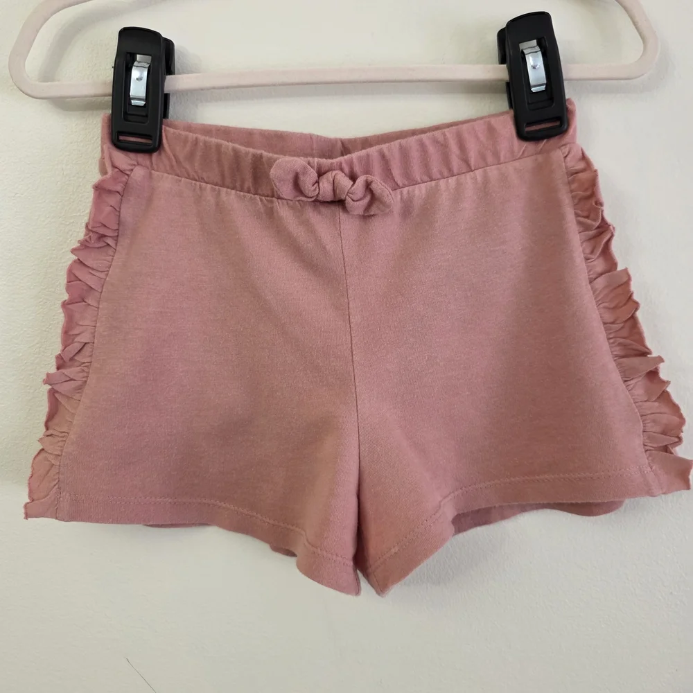 H&M Pink Ruffle Side Shorts - Picture 1 of 3